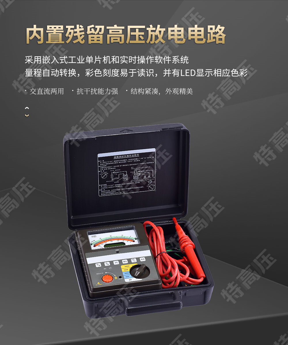 BC2010 智能双显绝缘电阻测试仪(四档)(图3) 绝缘电阻测试仪