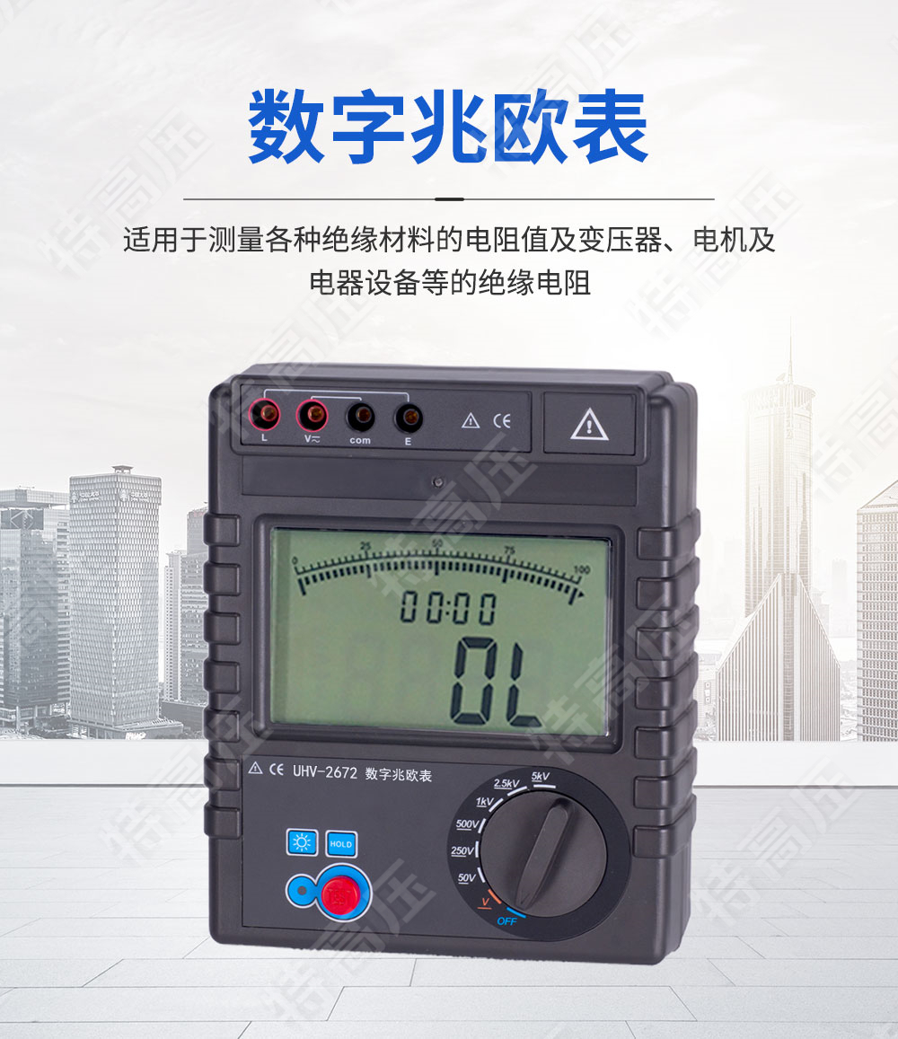 HT2672 数字兆欧表(5000V)(图1) 电子兆欧表