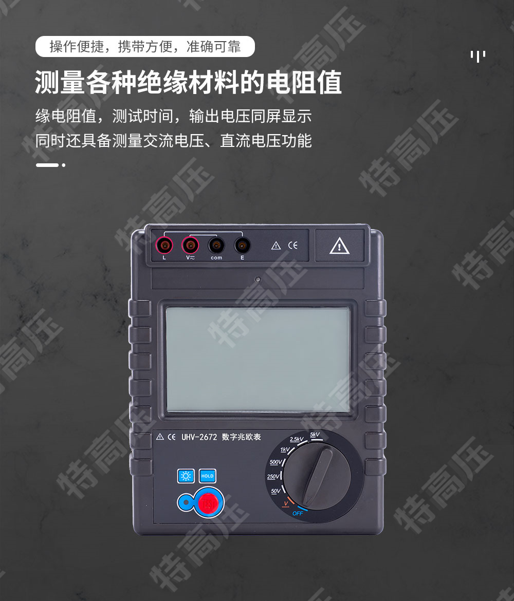 HT2672 数字兆欧表(5000V)(图3) 电子兆欧表